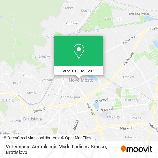 Veterinárna Ambulancia Mvdr. Ladislav Šranko mapa