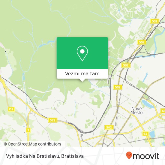 Vyhliadka Na Bratislavu mapa