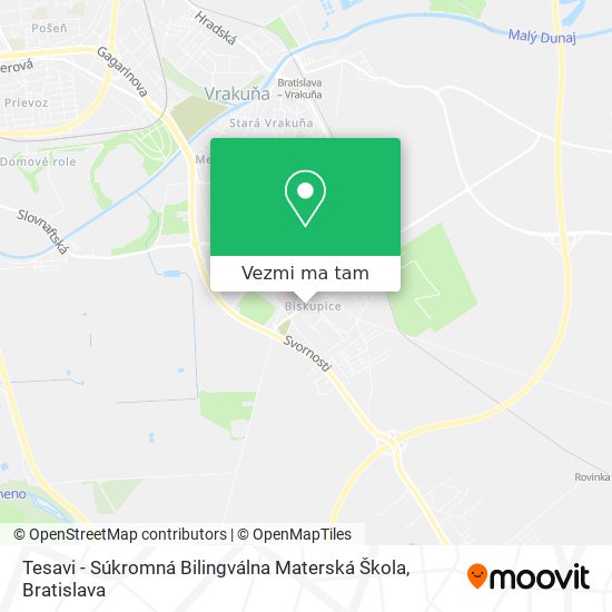 Tesavi - Súkromná Bilingválna Materská Škola mapa