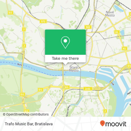 Trafo Music Bar mapa