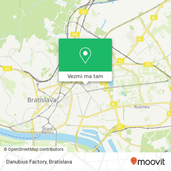 Danubius Factory mapa