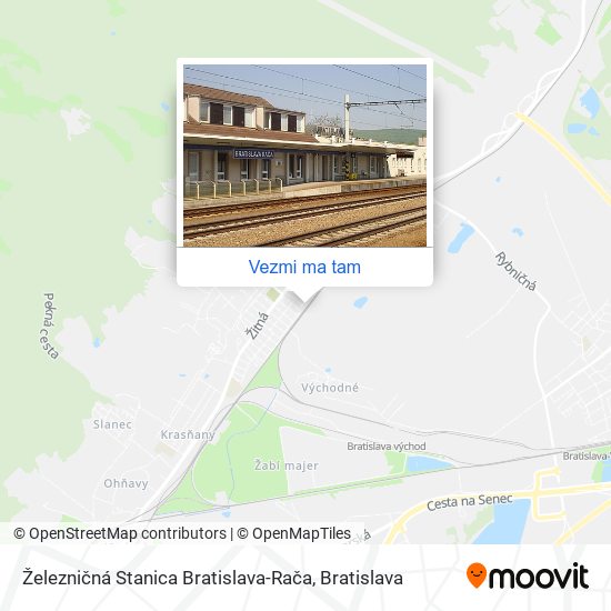 Železničná Stanica Bratislava-Rača mapa