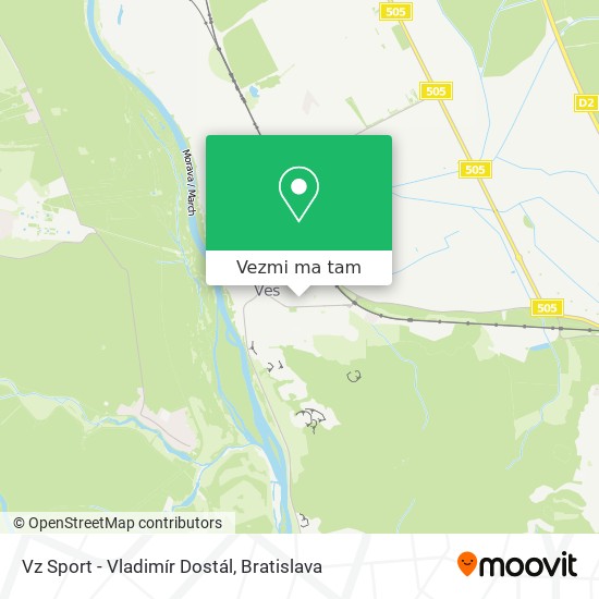 Vz Sport - Vladimír Dostál mapa