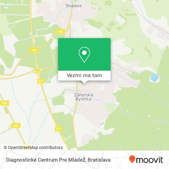 Diagnostické Centrum Pre Mládež mapa