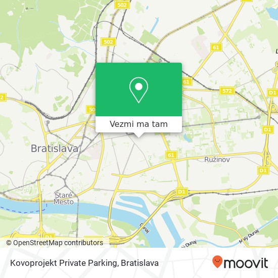 Kovoprojekt Private Parking mapa