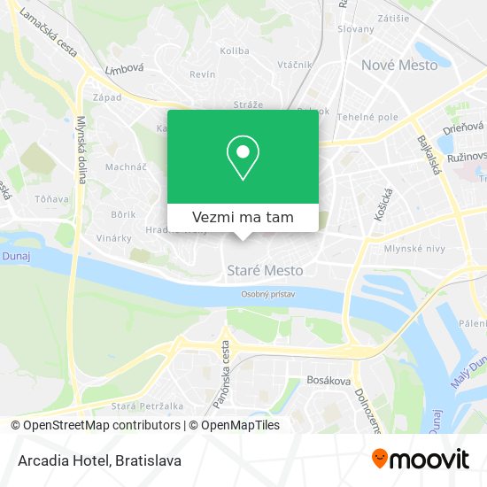 Arcadia Hotel mapa