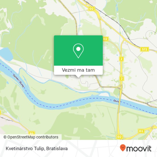 Kvetinárstvo Tulip mapa