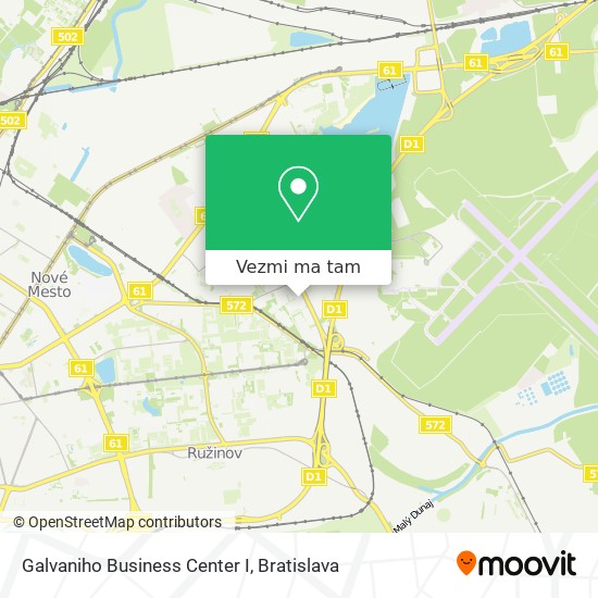 Galvaniho Business Center I mapa