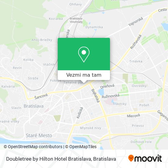 Doubletree by Hilton Hotel Bratislava mapa