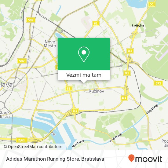 Adidas Marathon Running Store mapa