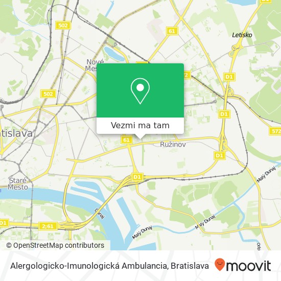 Alergologicko-Imunologická Ambulancia mapa