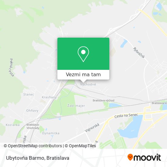 Ubytovňa Barmo mapa