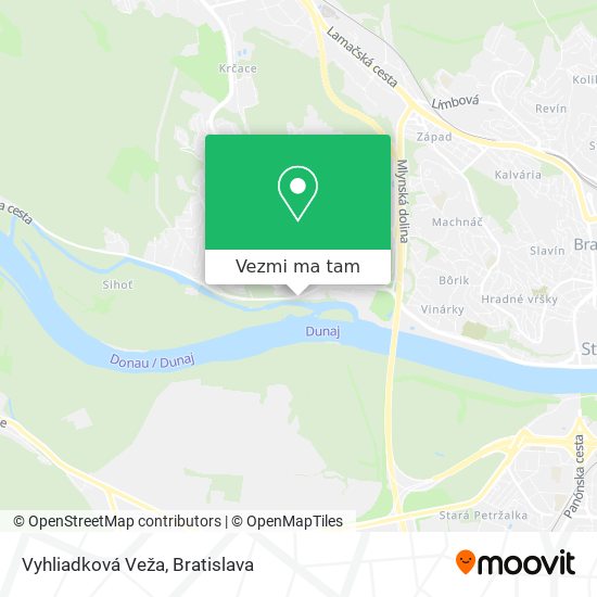 Vyhliadková Veža mapa