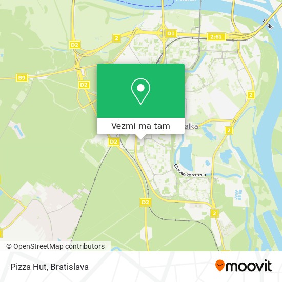Pizza Hut mapa