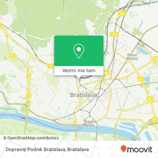 Dopravný Podnik Bratislava mapa
