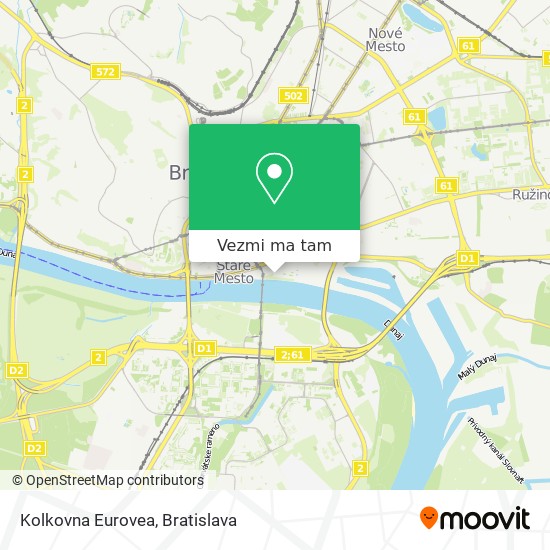 Kolkovna Eurovea mapa