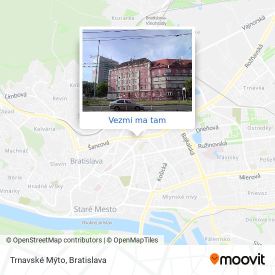 Trnavské Mýto mapa