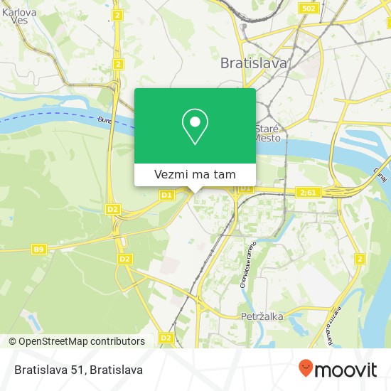 Bratislava 51 mapa