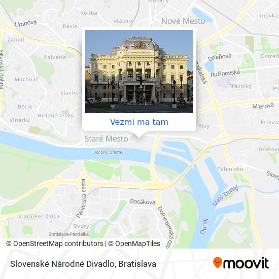 Slovenské Národné Divadlo mapa
