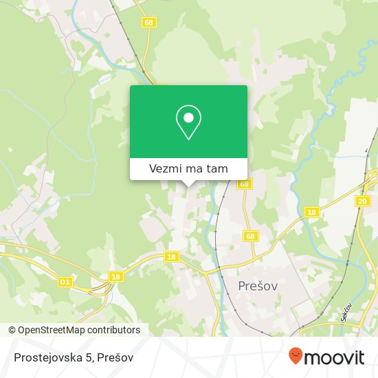 Prostejovska 5 mapa