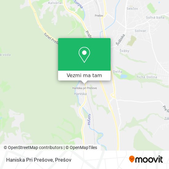 Haniska Pri Prešove mapa