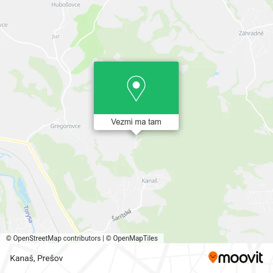 Kanaš mapa