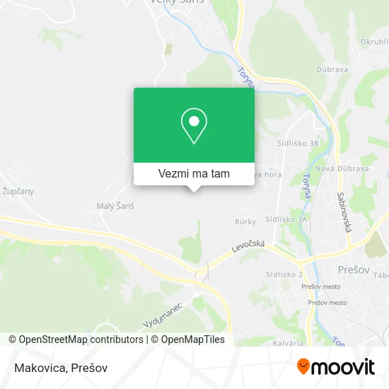 Makovica mapa