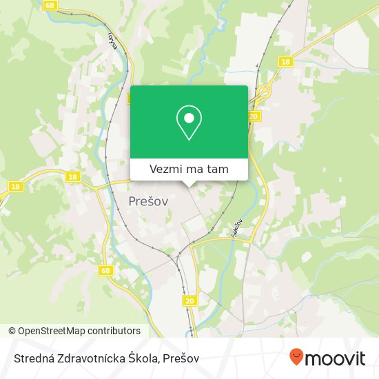 Stredná Zdravotnícka Škola mapa