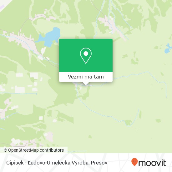 Cipisek - Ľudovo-Umelecká Výroba mapa