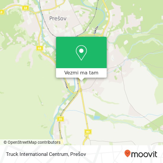 Truck International Centrum mapa