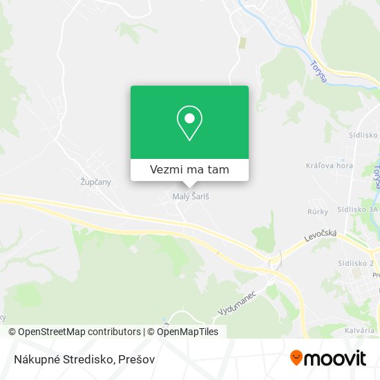 Nákupné Stredisko mapa