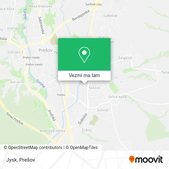 Jysk mapa