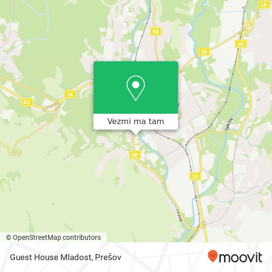 Guest House Mladost mapa