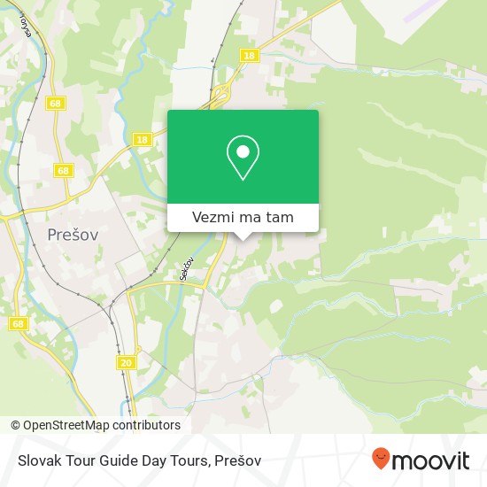 Slovak Tour Guide Day Tours mapa