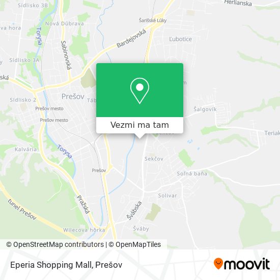 Eperia Shopping Mall mapa