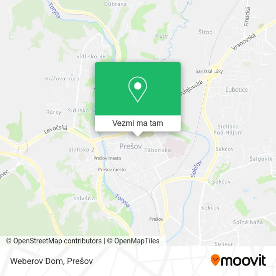 Weberov Dom mapa
