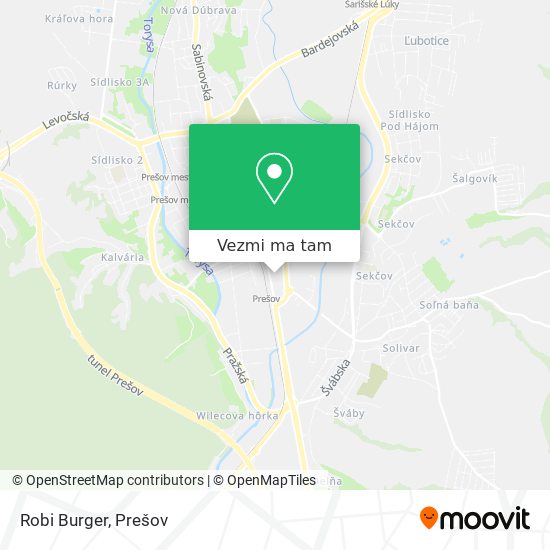 Robi Burger mapa