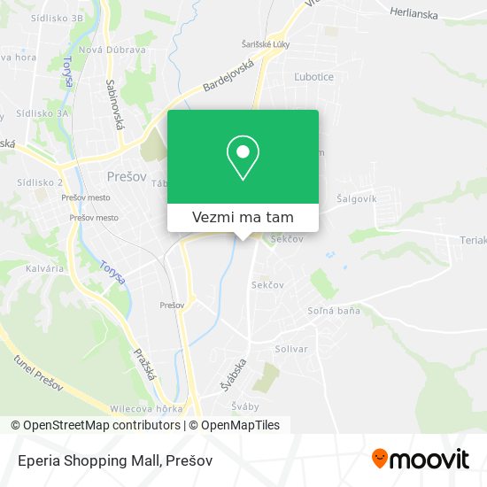 Eperia Shopping Mall mapa