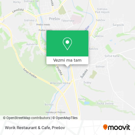 Worik Restaurant & Cafe mapa