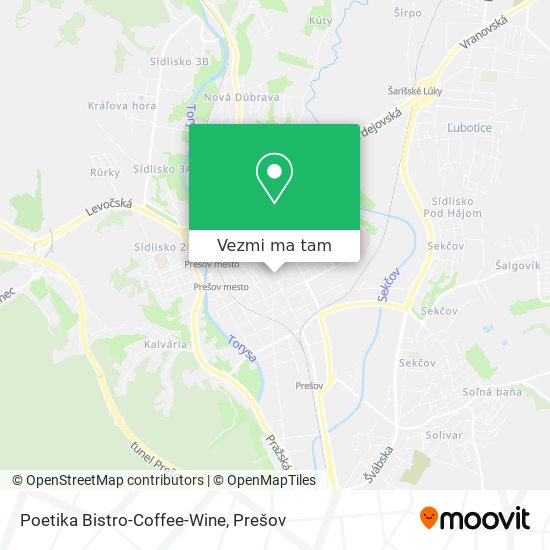 Poetika Bistro-Coffee-Wine mapa