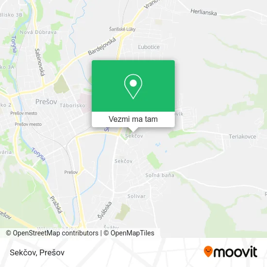 Sekčov mapa