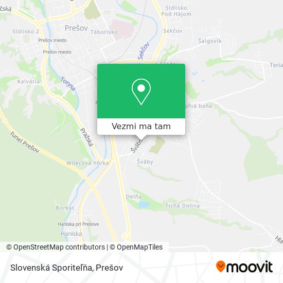 Slovenská Sporiteľňa mapa