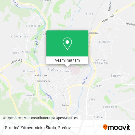 Stredná Zdravotnícka Škola mapa