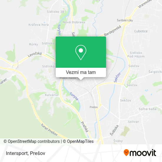 Intersport mapa