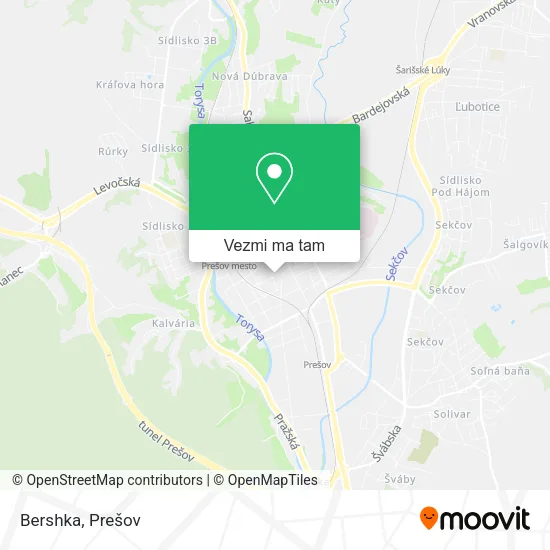Bershka mapa