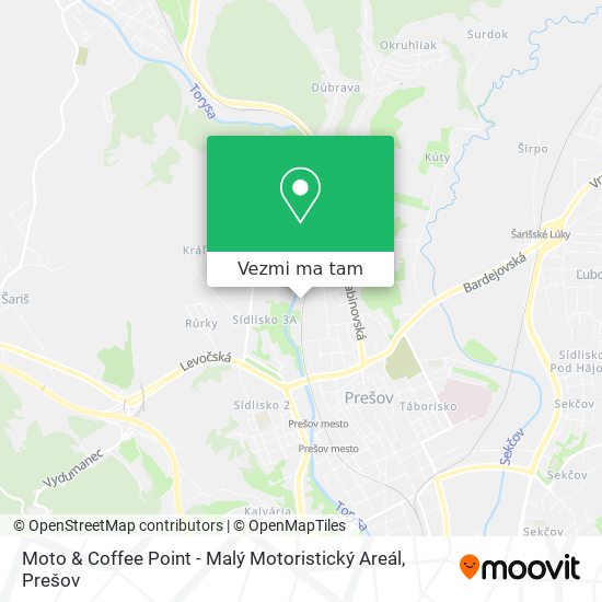 Moto & Coffee Point - Malý Motoristický Areál mapa