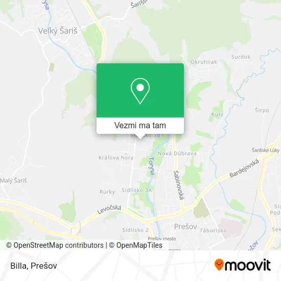 Billa mapa
