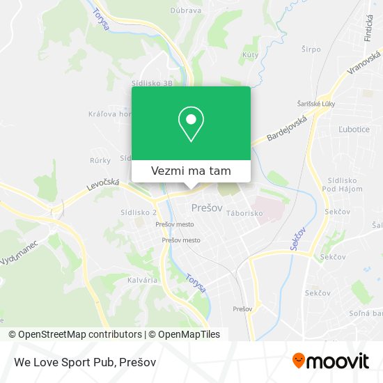 We Love Sport Pub mapa