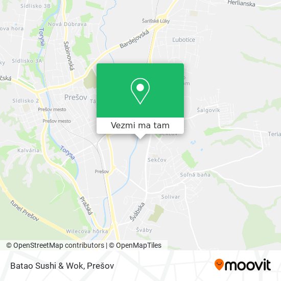 Batao Sushi & Wok mapa