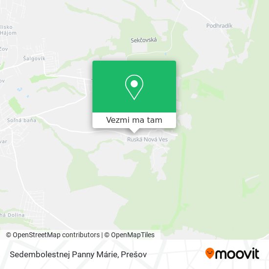 Sedembolestnej Panny Márie mapa